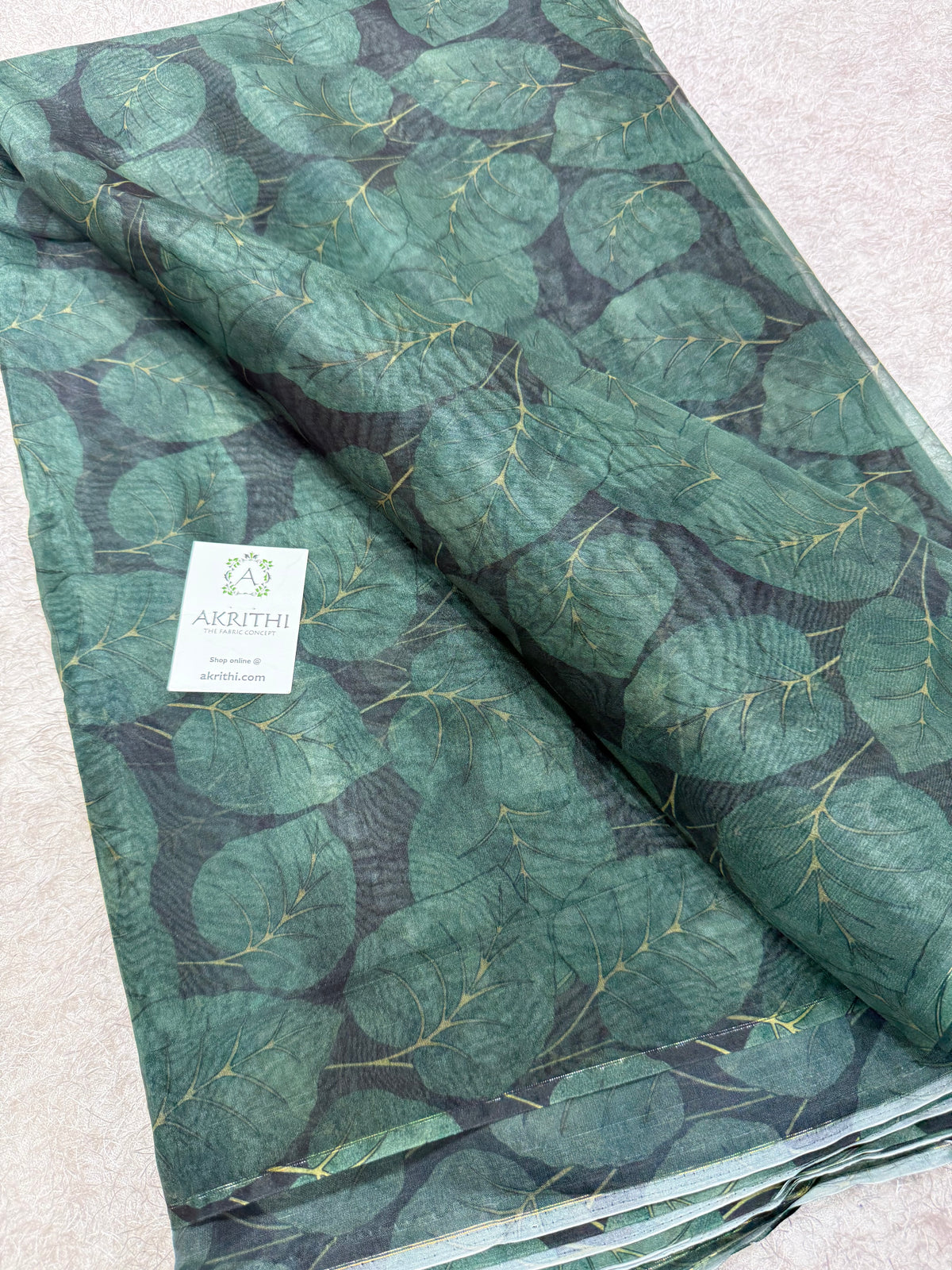 Digital floral Printed organza fabric
