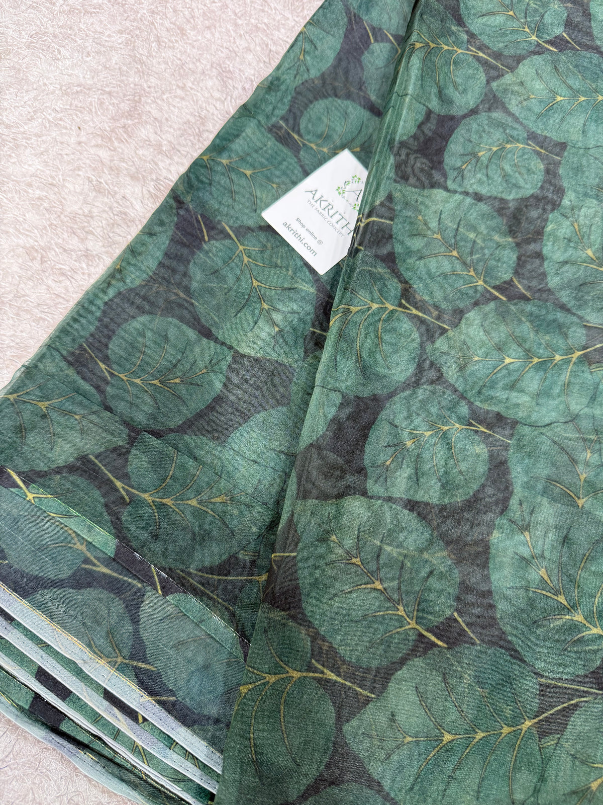 Digital floral Printed organza fabric