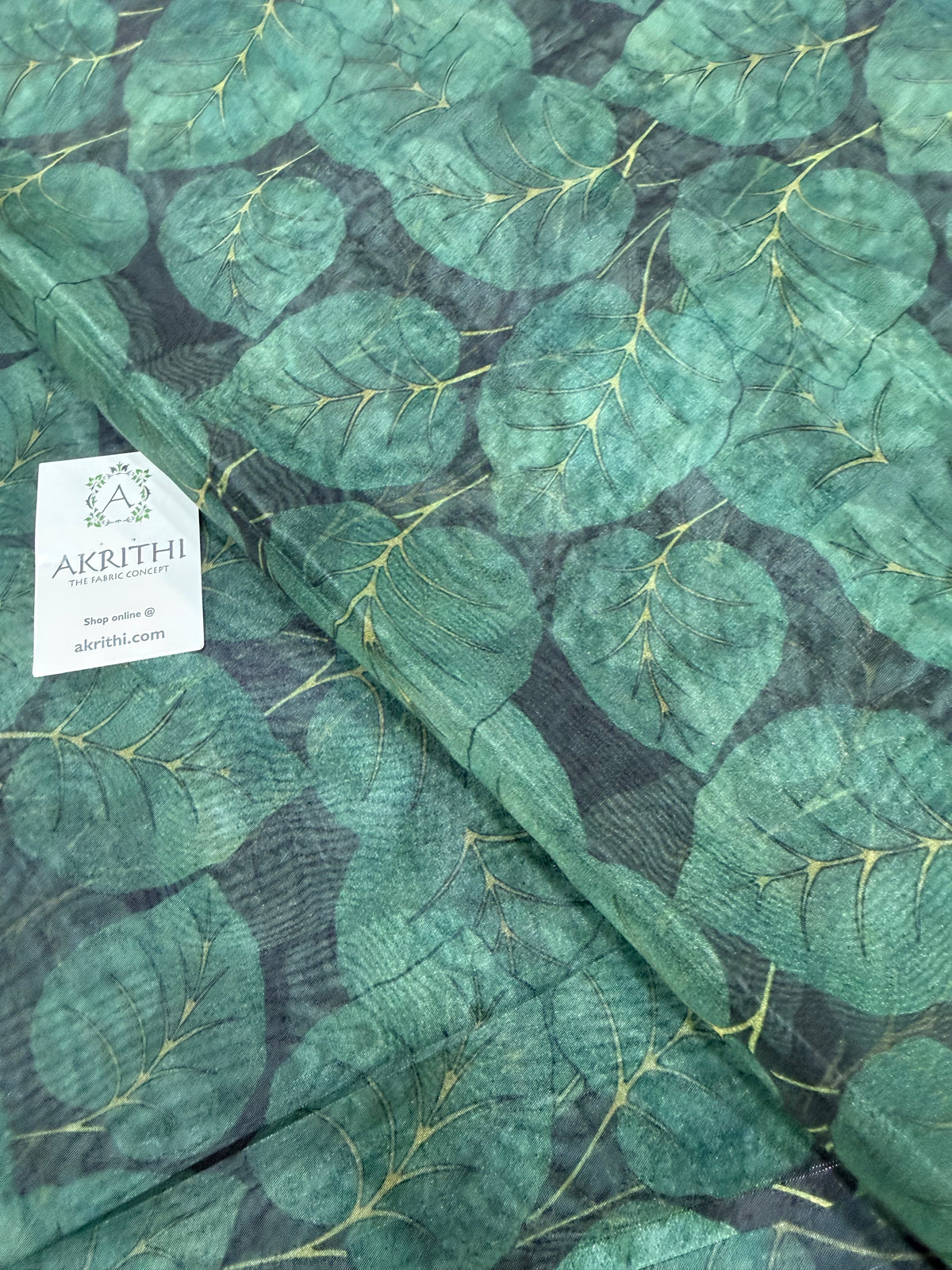 Digital floral Printed organza fabric