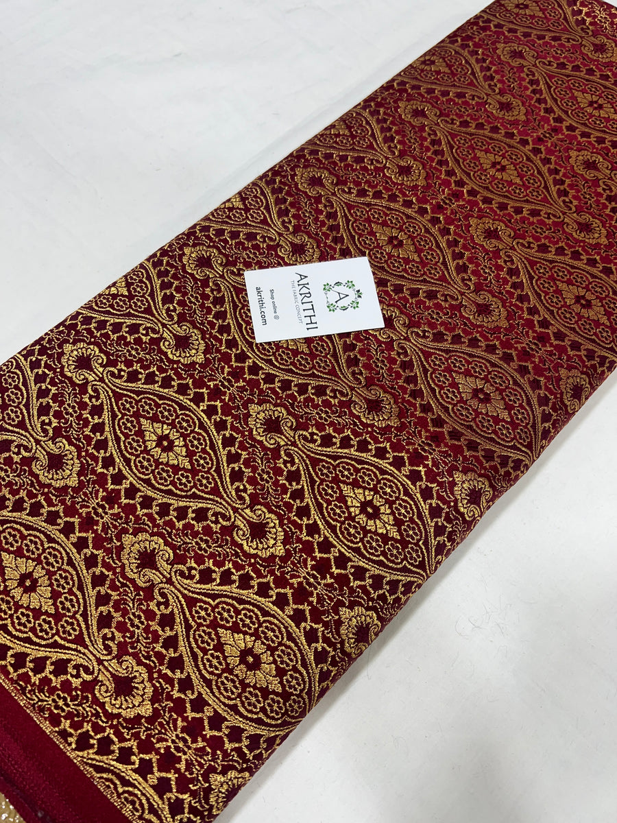 Pure Banarasi brocade fabric