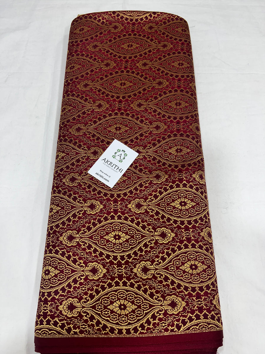 Pure Banarasi brocade fabric