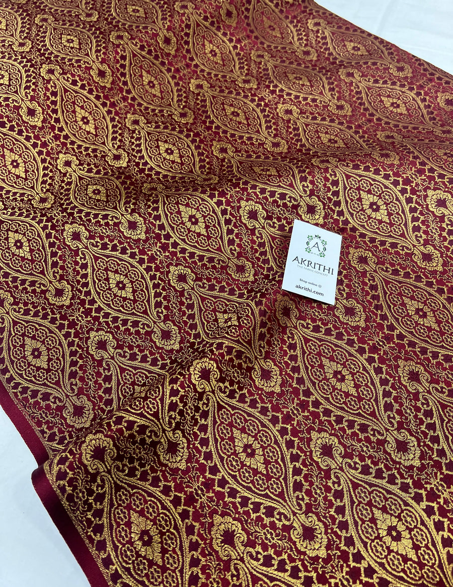 Pure Banarasi brocade fabric