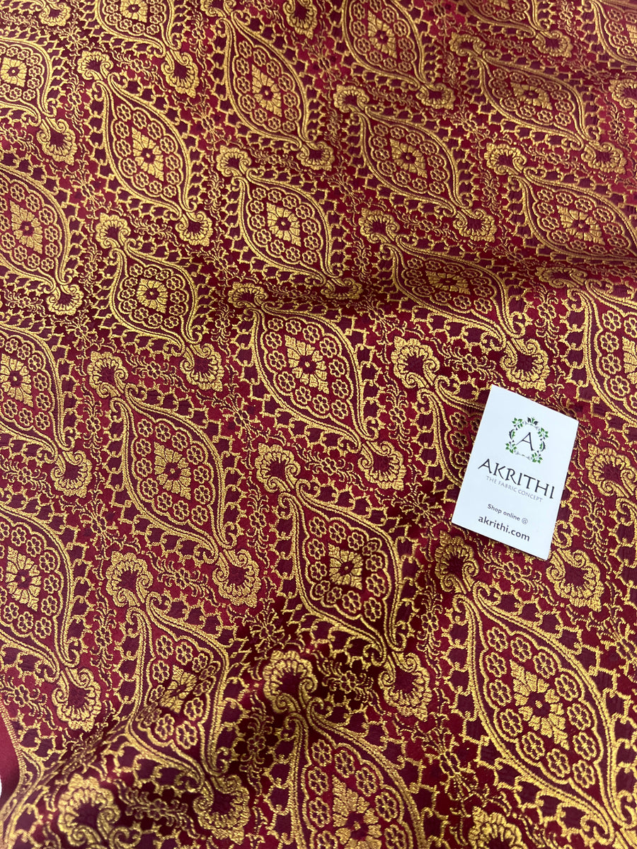 Pure Banarasi brocade fabric