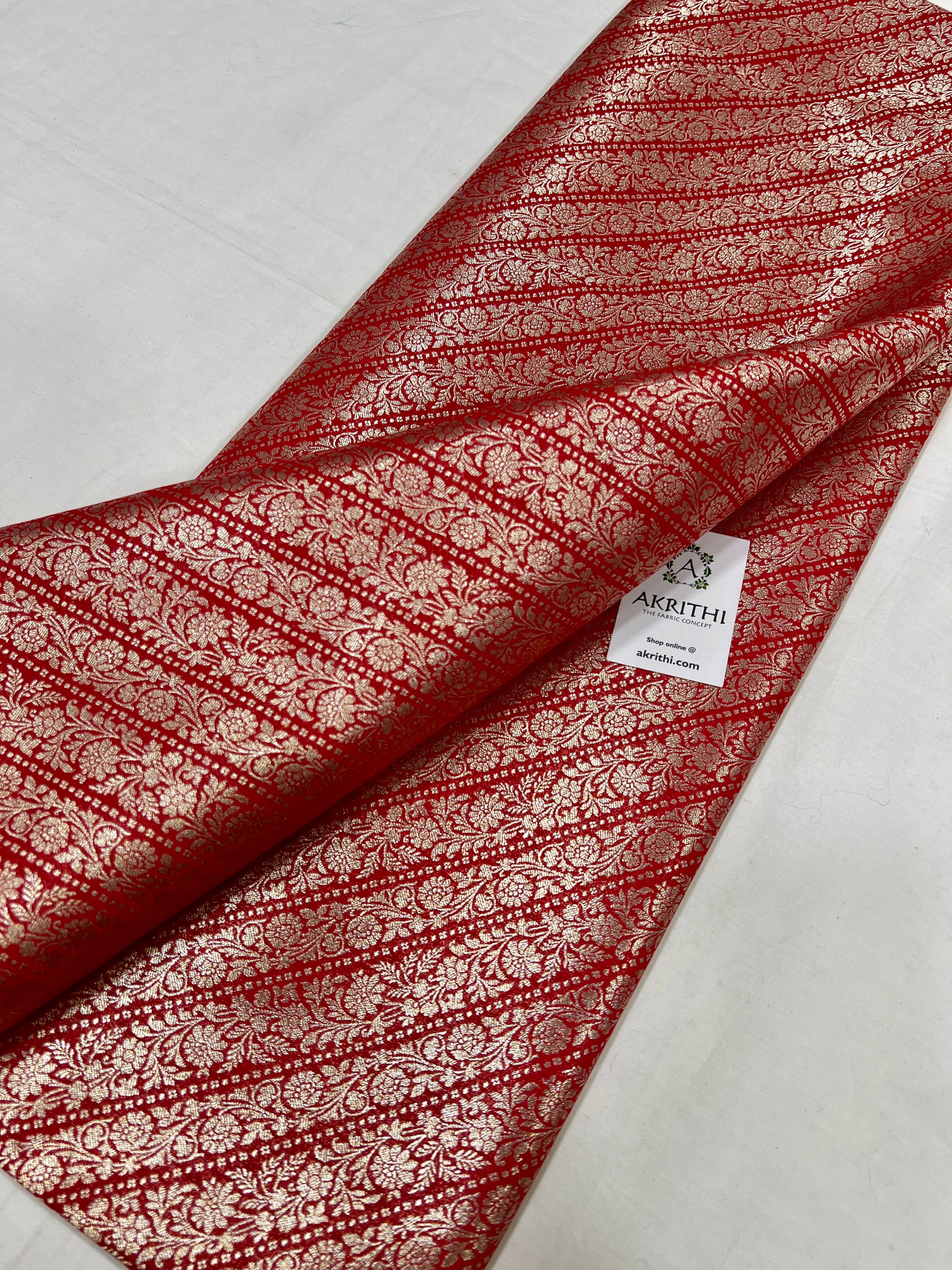 Pure Banarasi brocade fabric