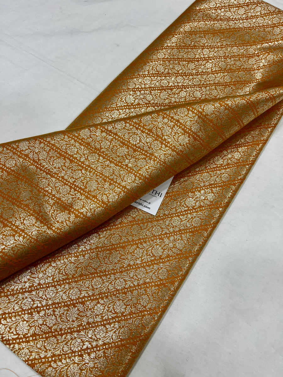 Pure Banarasi brocade fabric