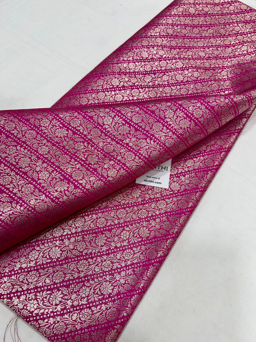 Pure Banarasi brocade fabric