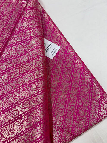 Pure Banarasi brocade fabric