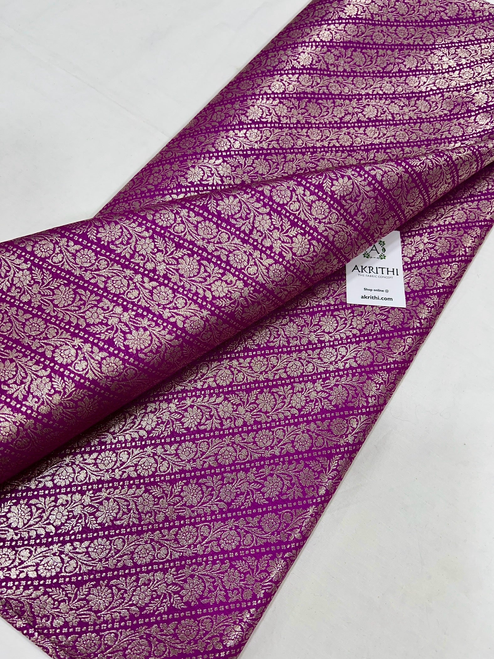 Pure Banarasi brocade fabric