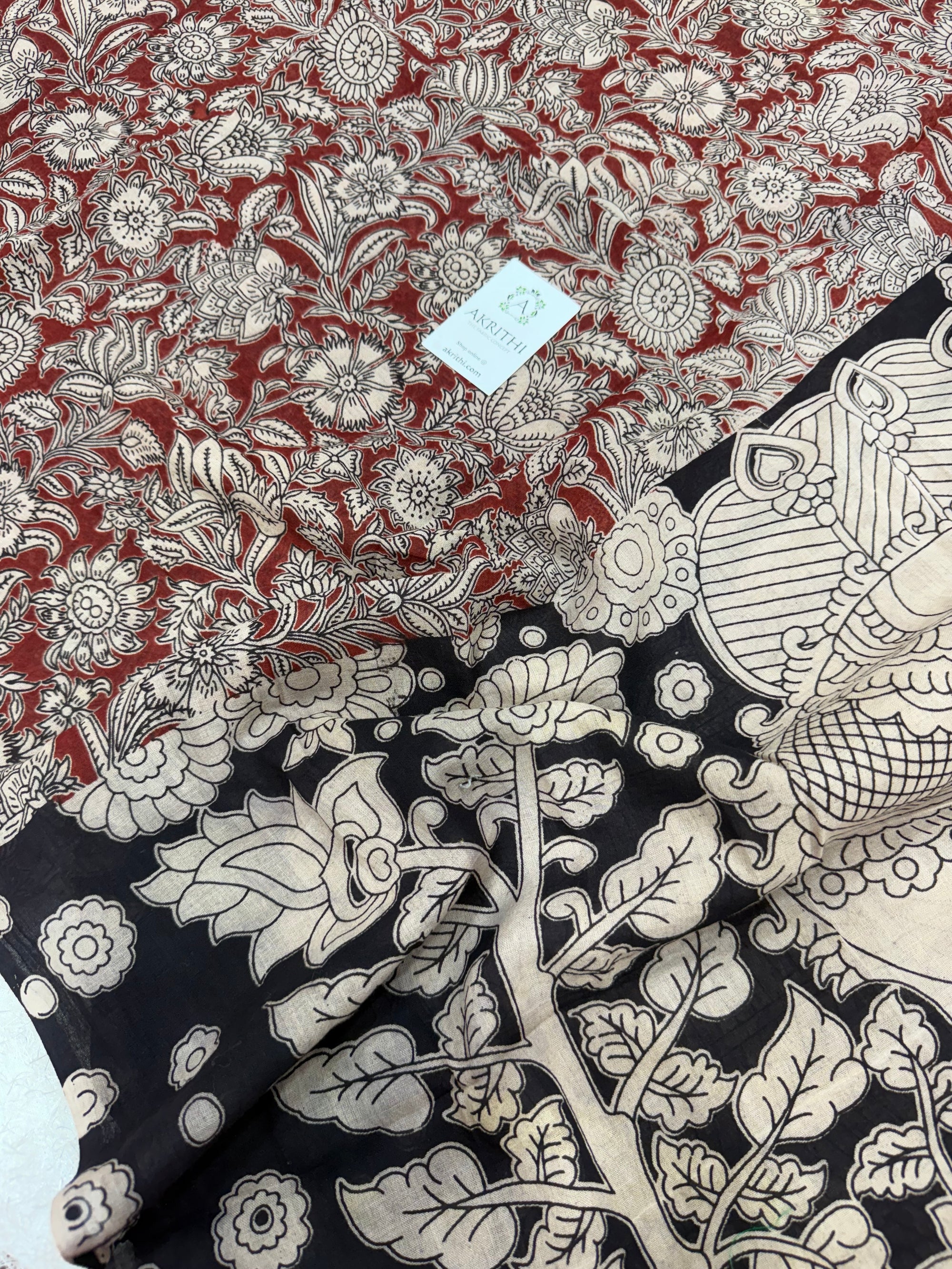 Kalamkari cotton dupatta