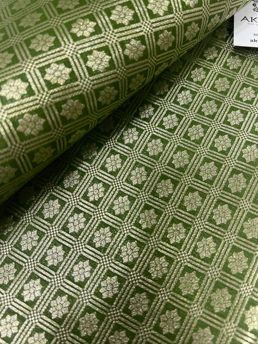 Pure Banarasi brocade fabric