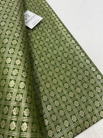 Pure Banarasi brocade fabric