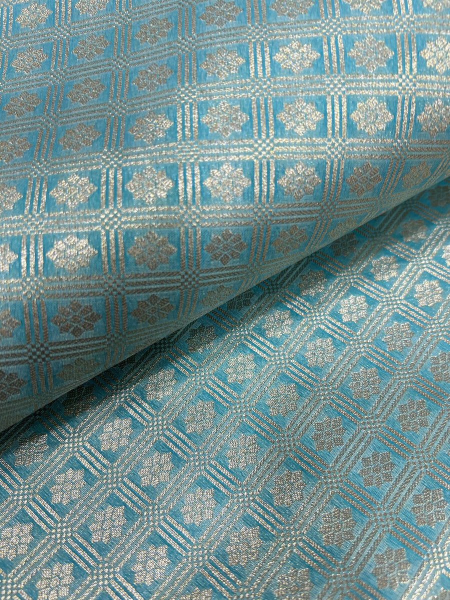 Pure Banarasi brocade fabric