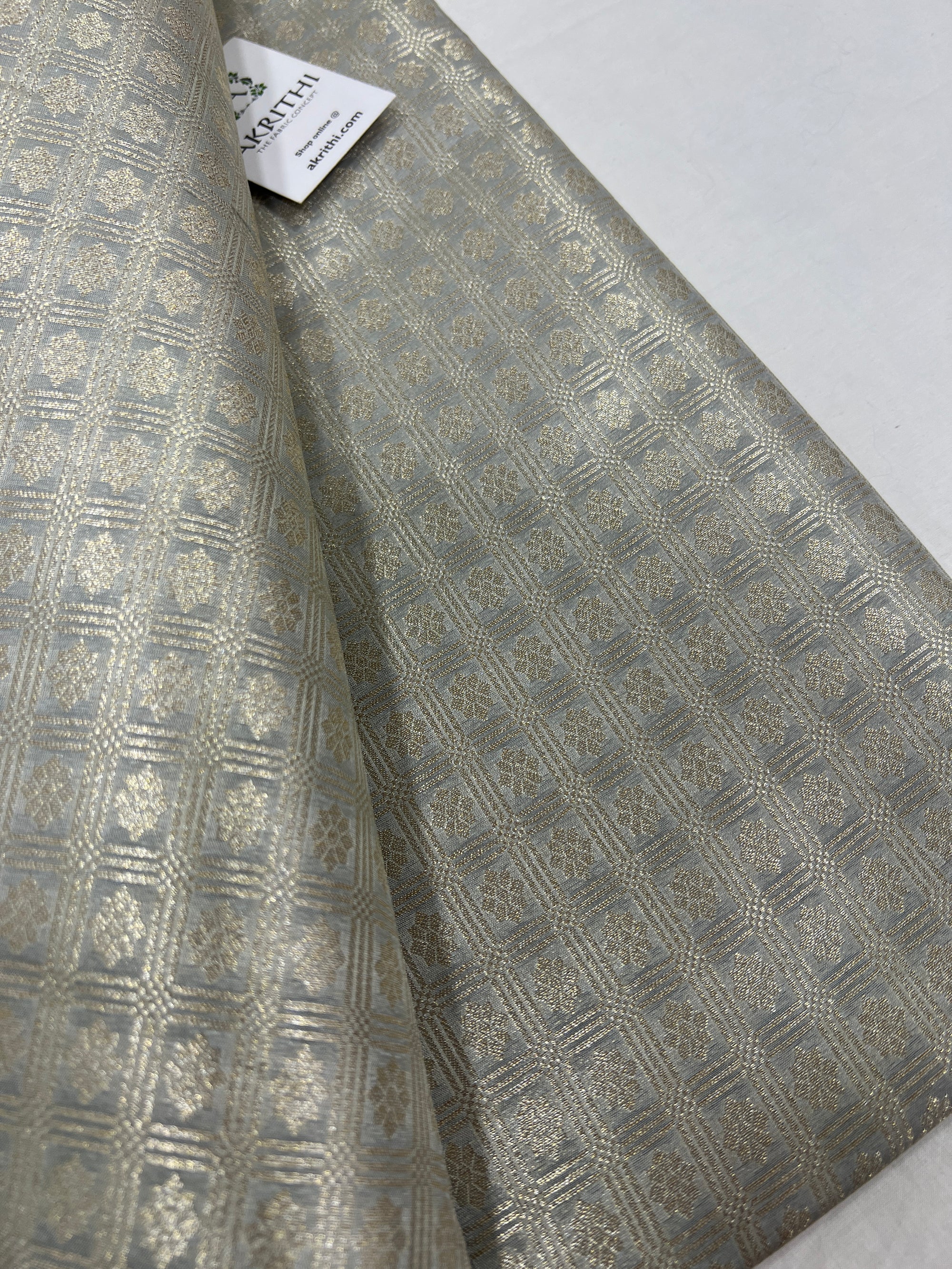 Pure Banarasi brocade fabric