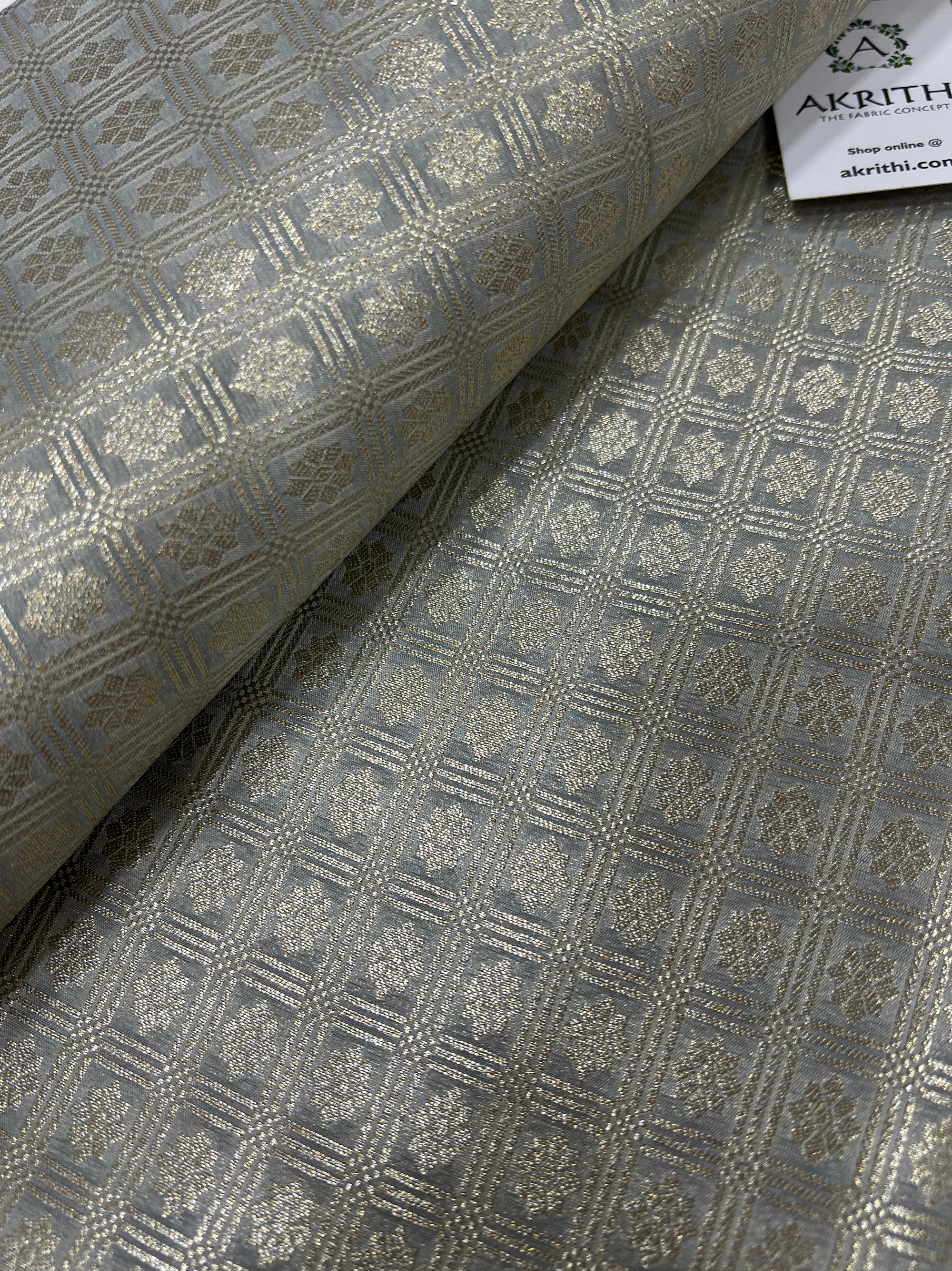 Pure Banarasi brocade fabric