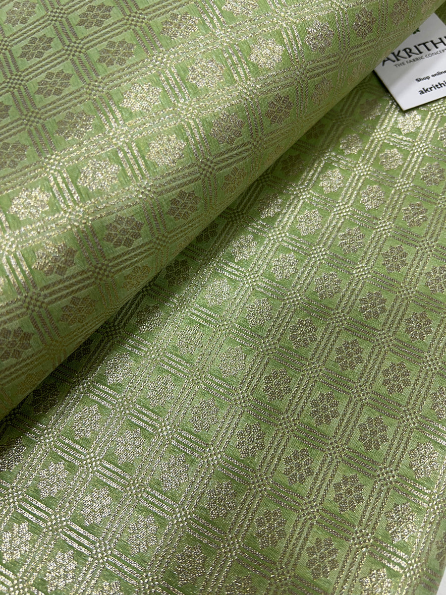 Pure Banarasi brocade fabric