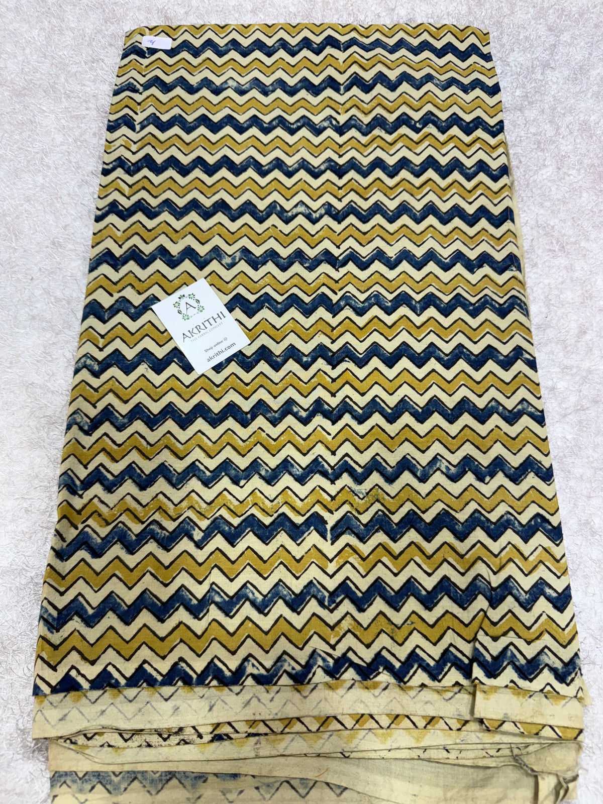 Ajrakh Hand block cotton fabric