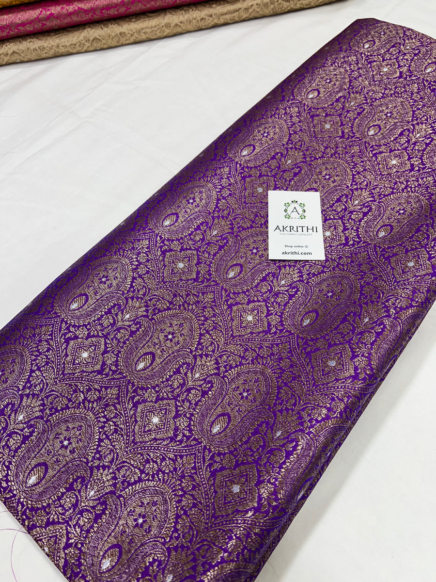 Pure Banarasi brocade fabric