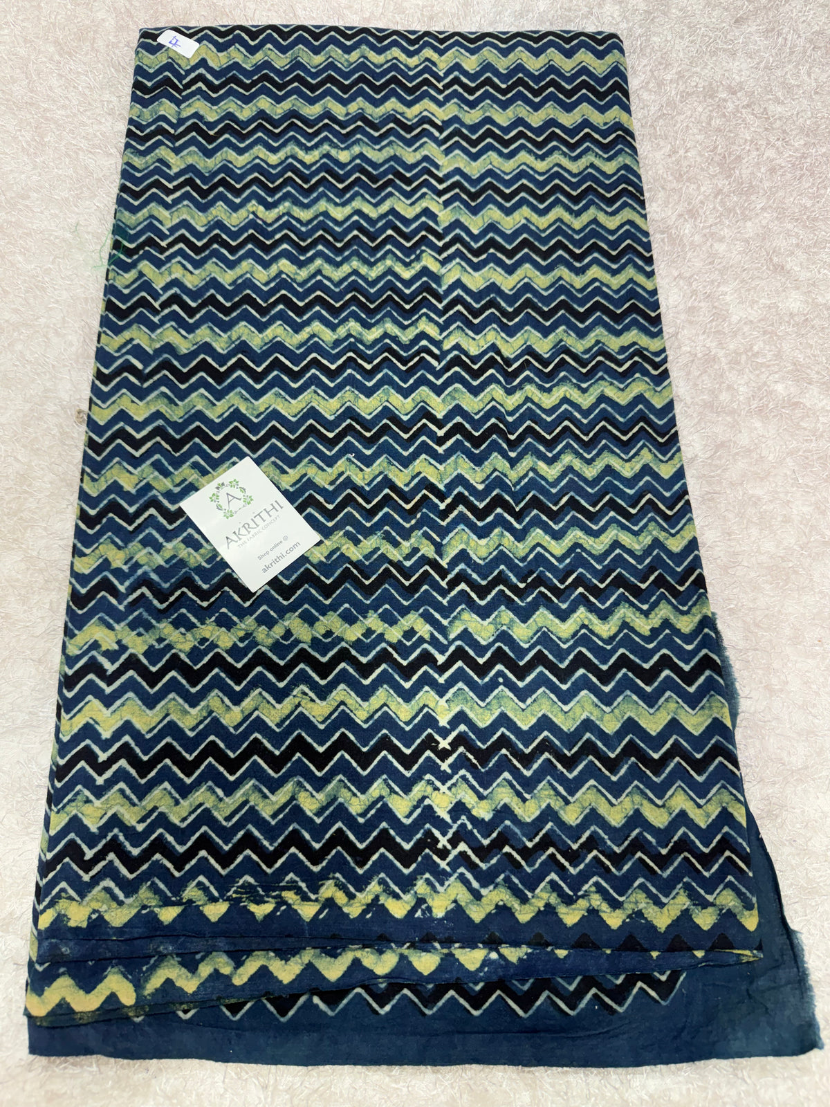 Ajrakh Hand block cotton fabric
