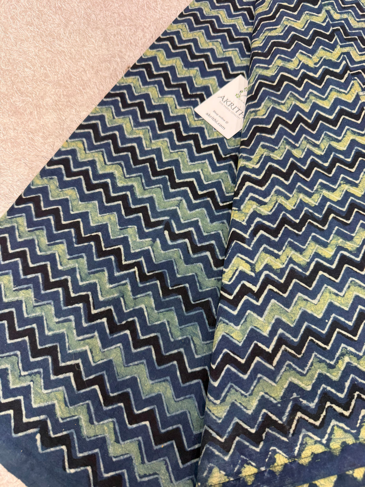 Ajrakh Hand block cotton fabric