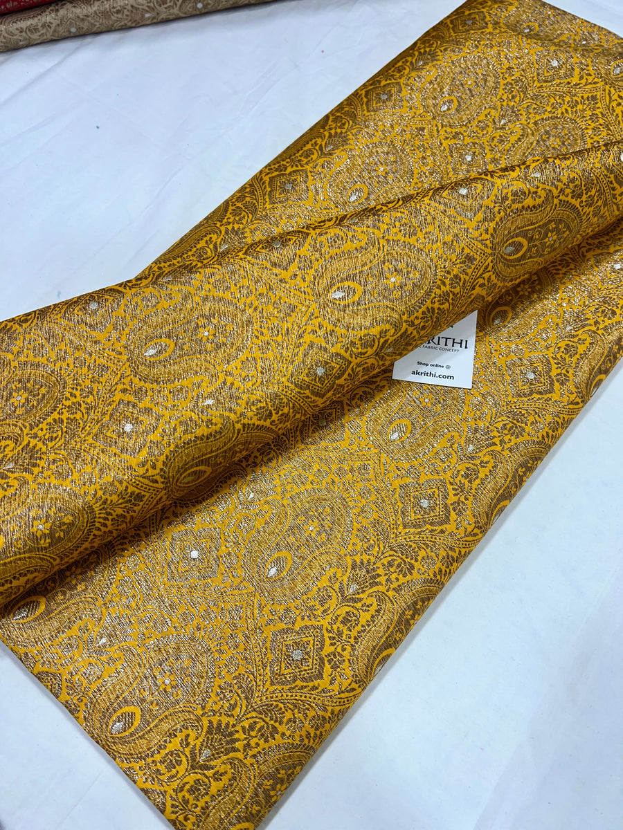 Pure Banarasi brocade fabric