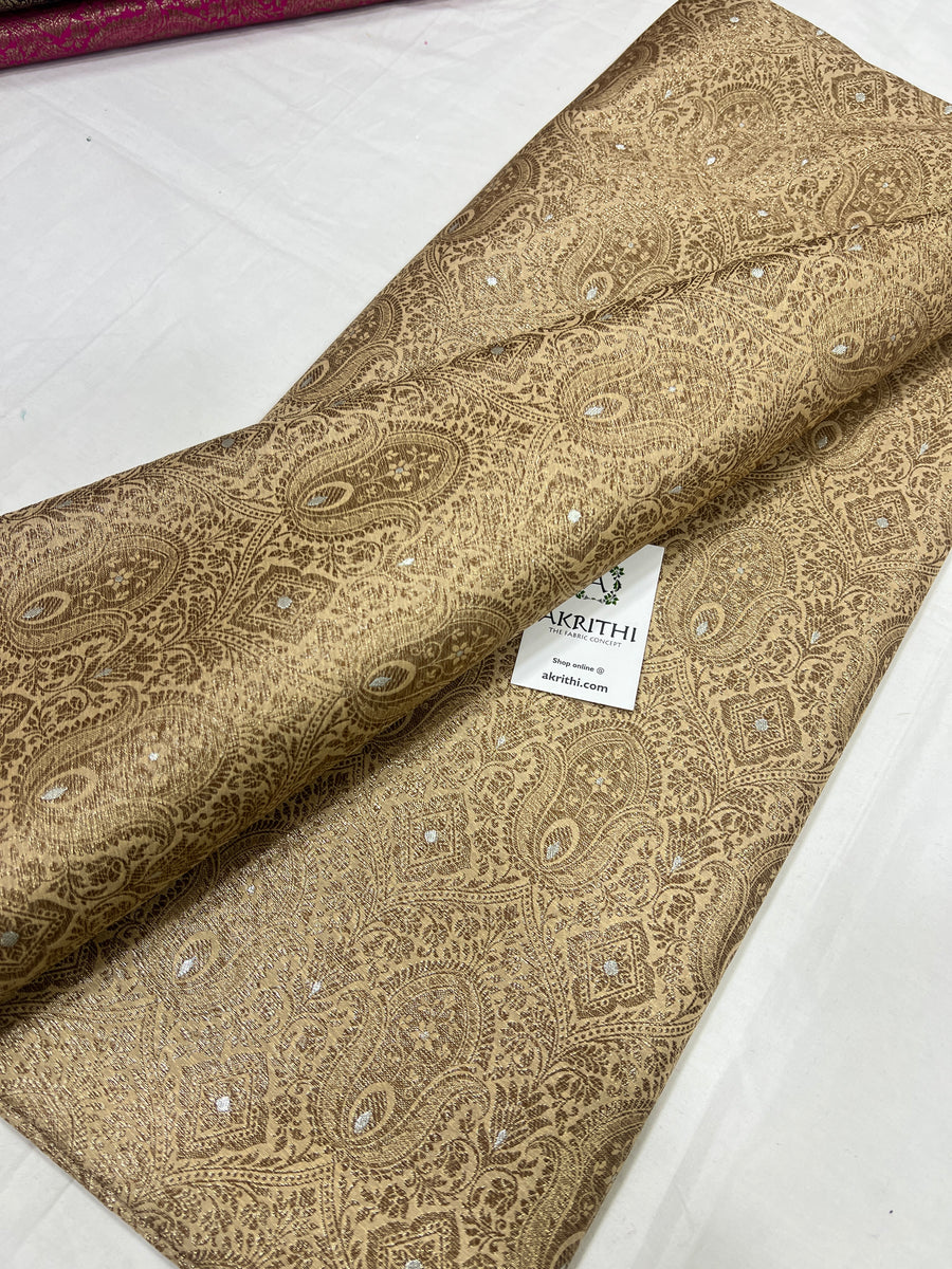 Pure Banarasi brocade fabric