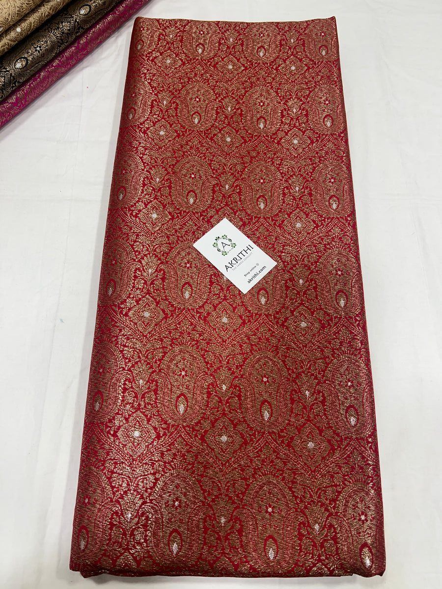 Pure Banarasi brocade fabric