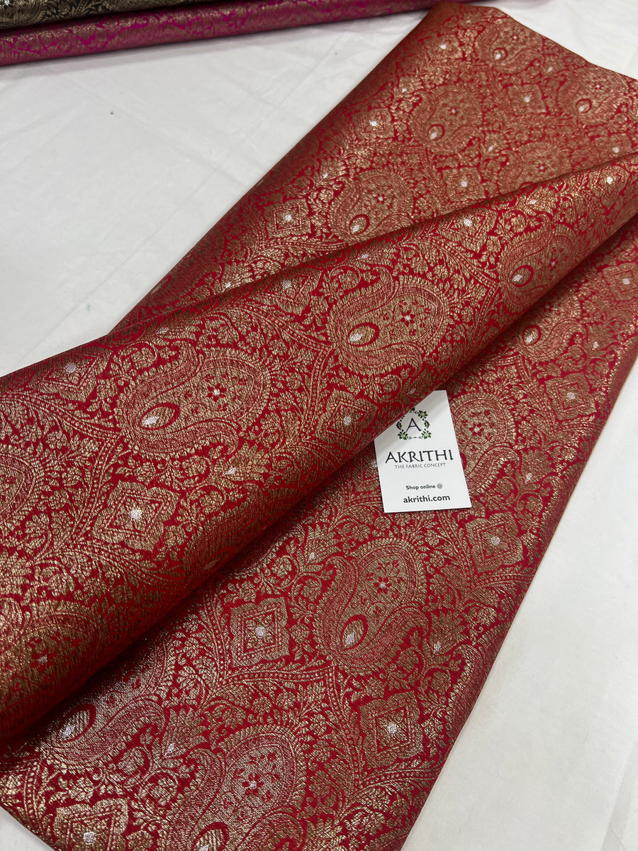 Pure Banarasi brocade fabric