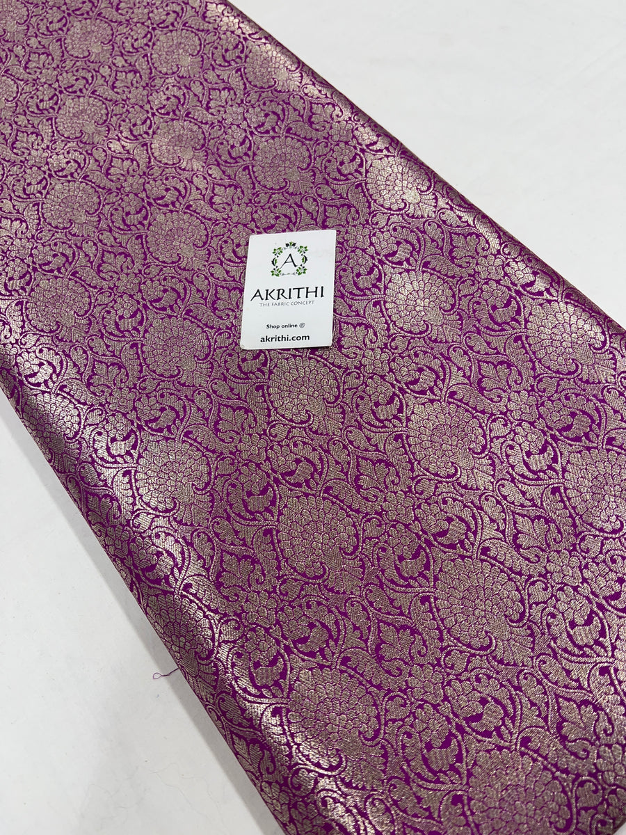 Pure Banarasi brocade fabric