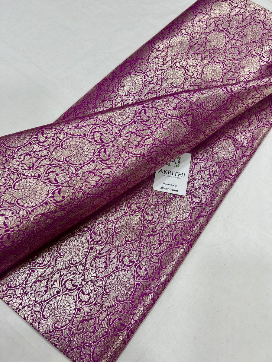 Pure Banarasi brocade fabric