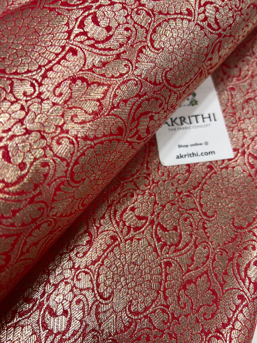 Pure Banarasi brocade fabric