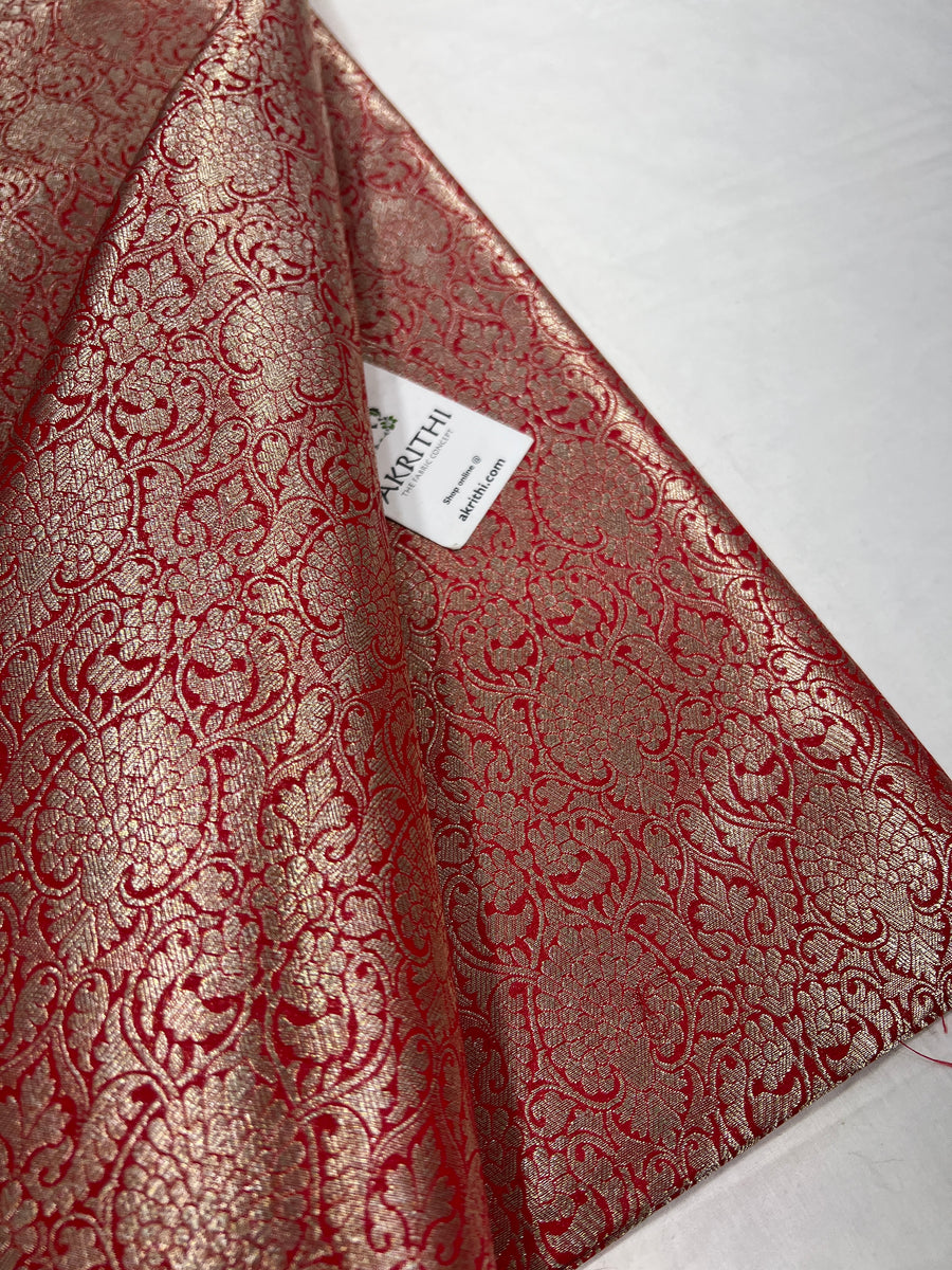 Pure Banarasi brocade fabric