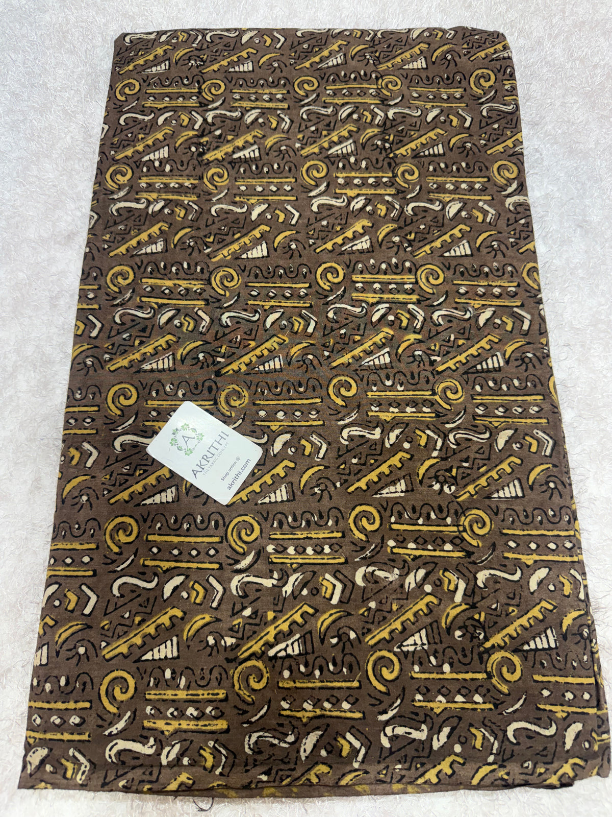 Ajrakh Hand block cotton fabric