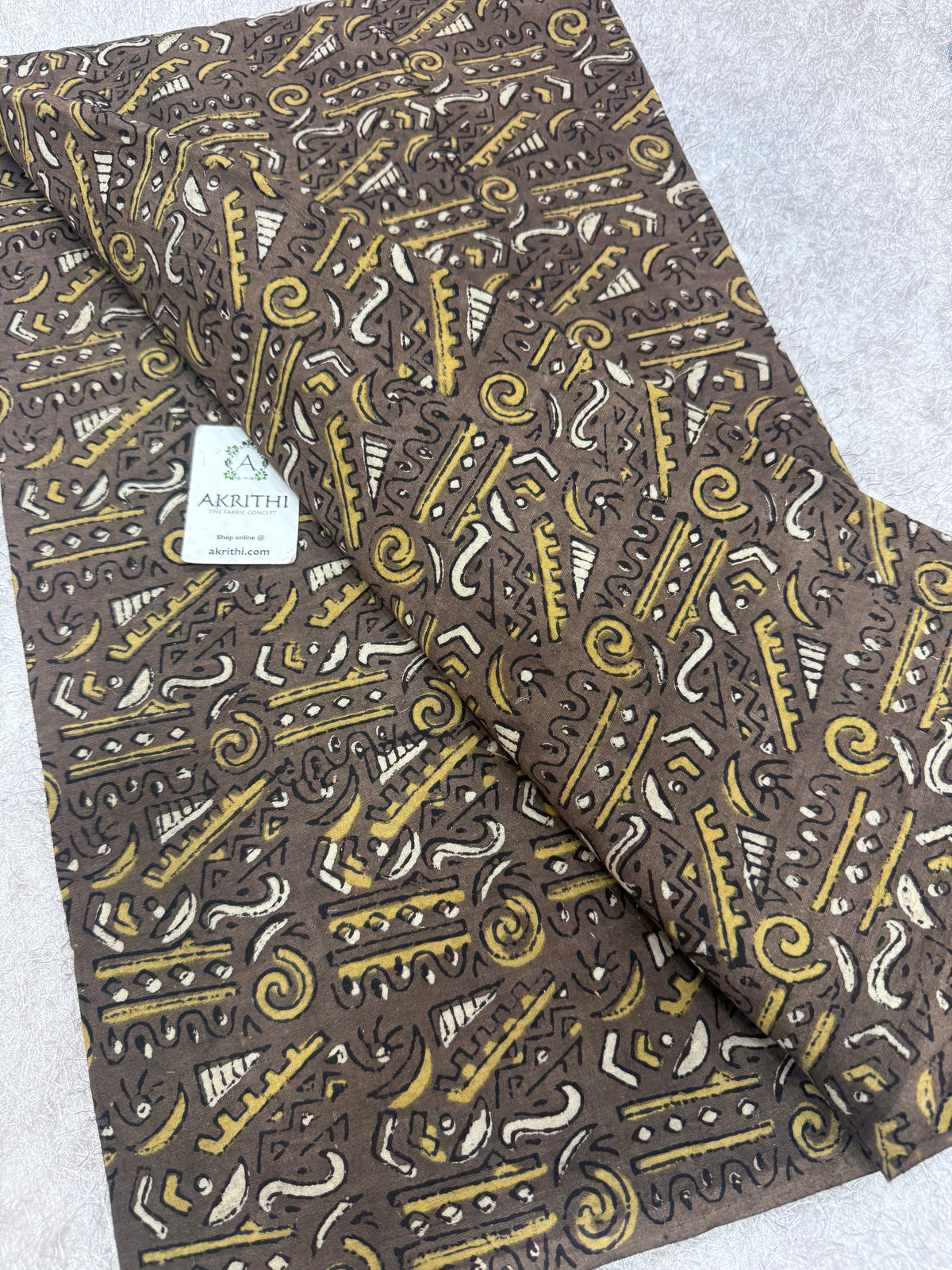 Ajrakh Hand block cotton fabric