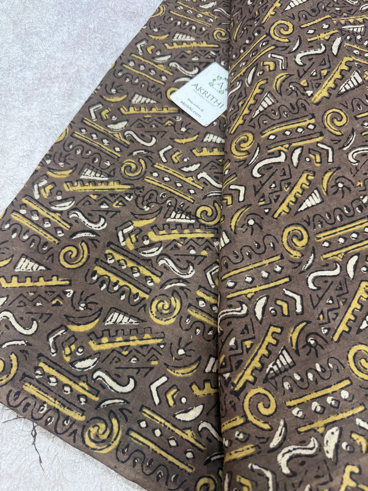 Ajrakh Hand block cotton fabric