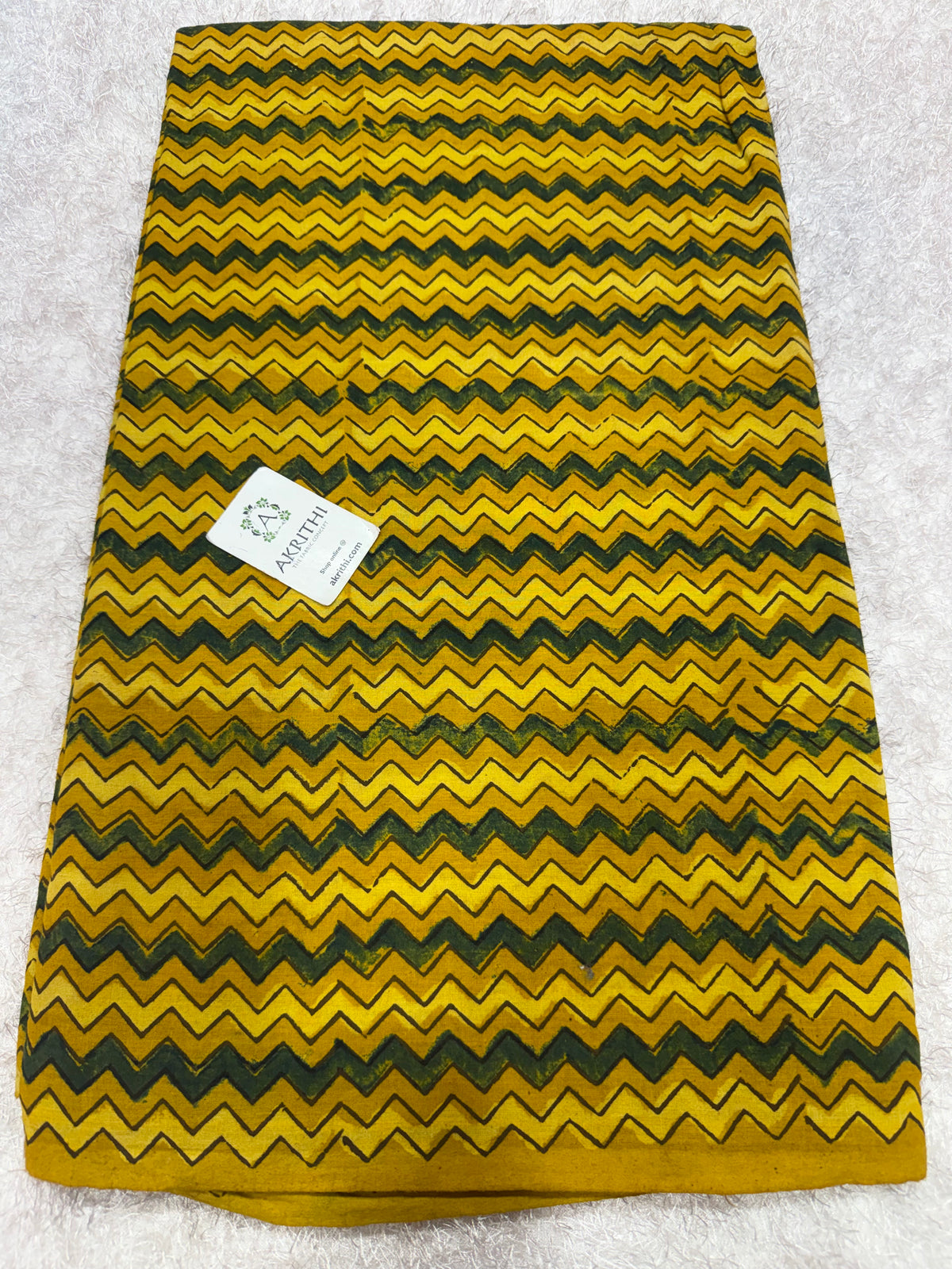 Ajrakh Hand block cotton fabric