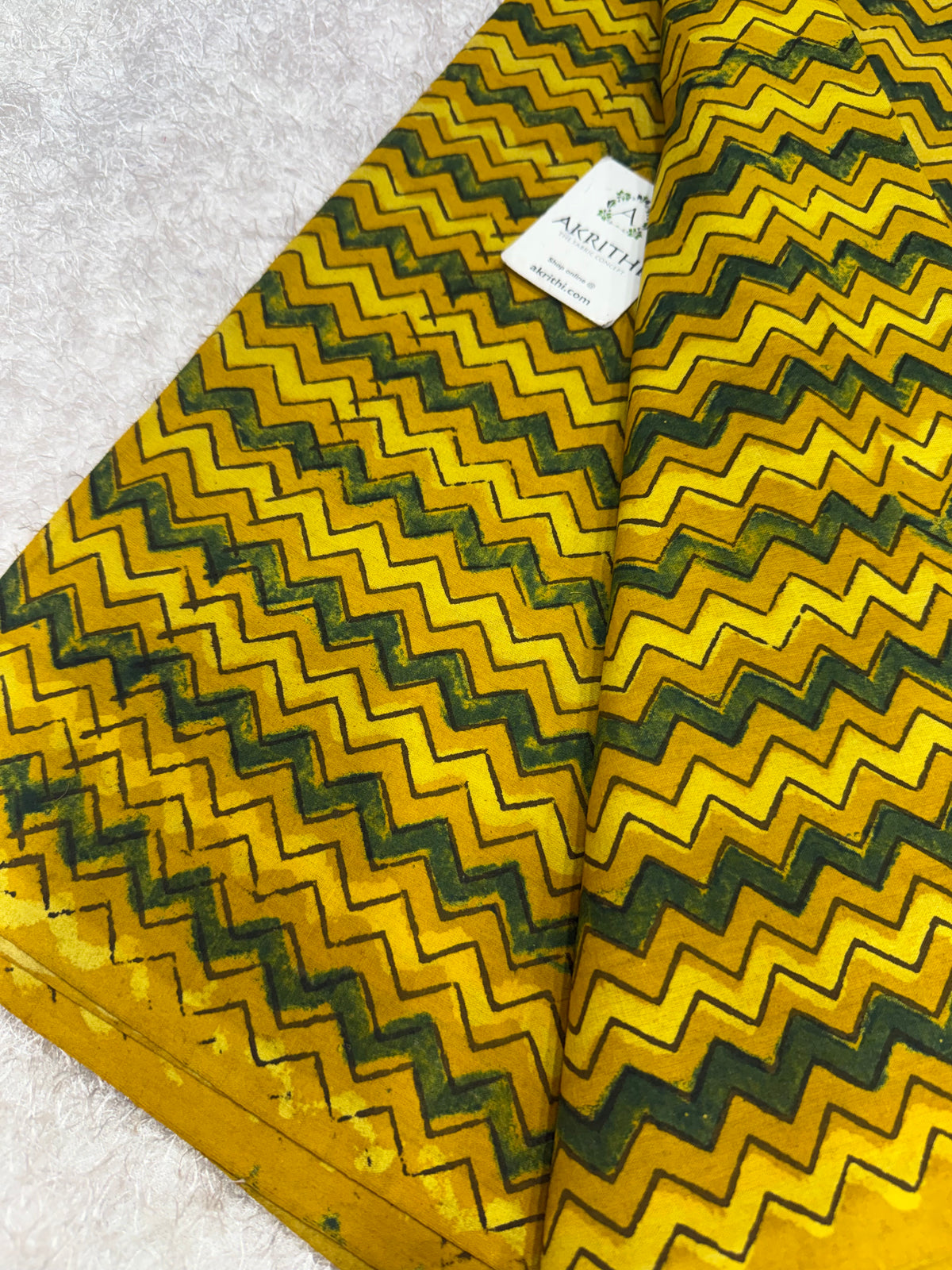 Ajrakh Hand block cotton fabric