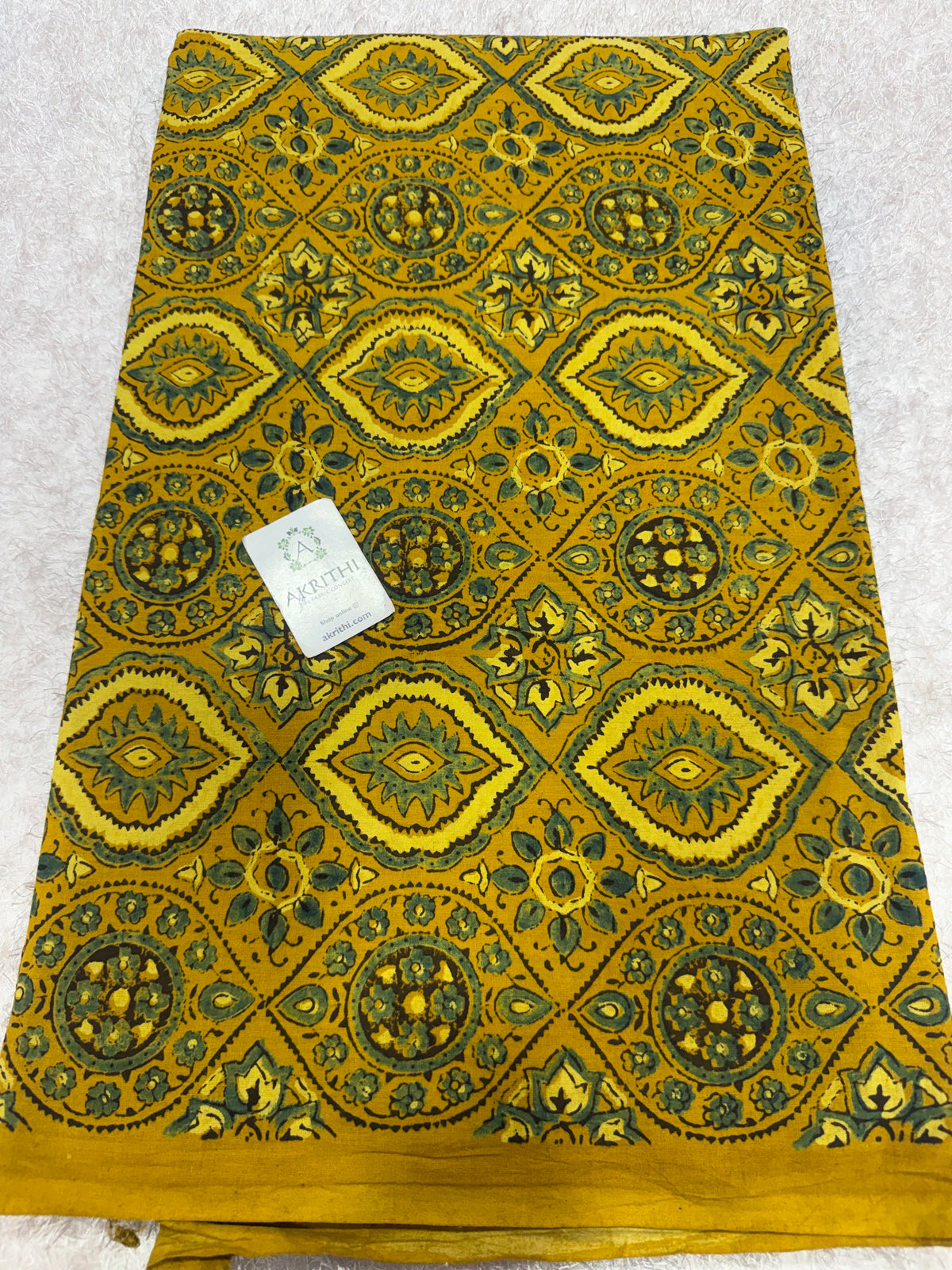 Ajrakh Hand block cotton fabric