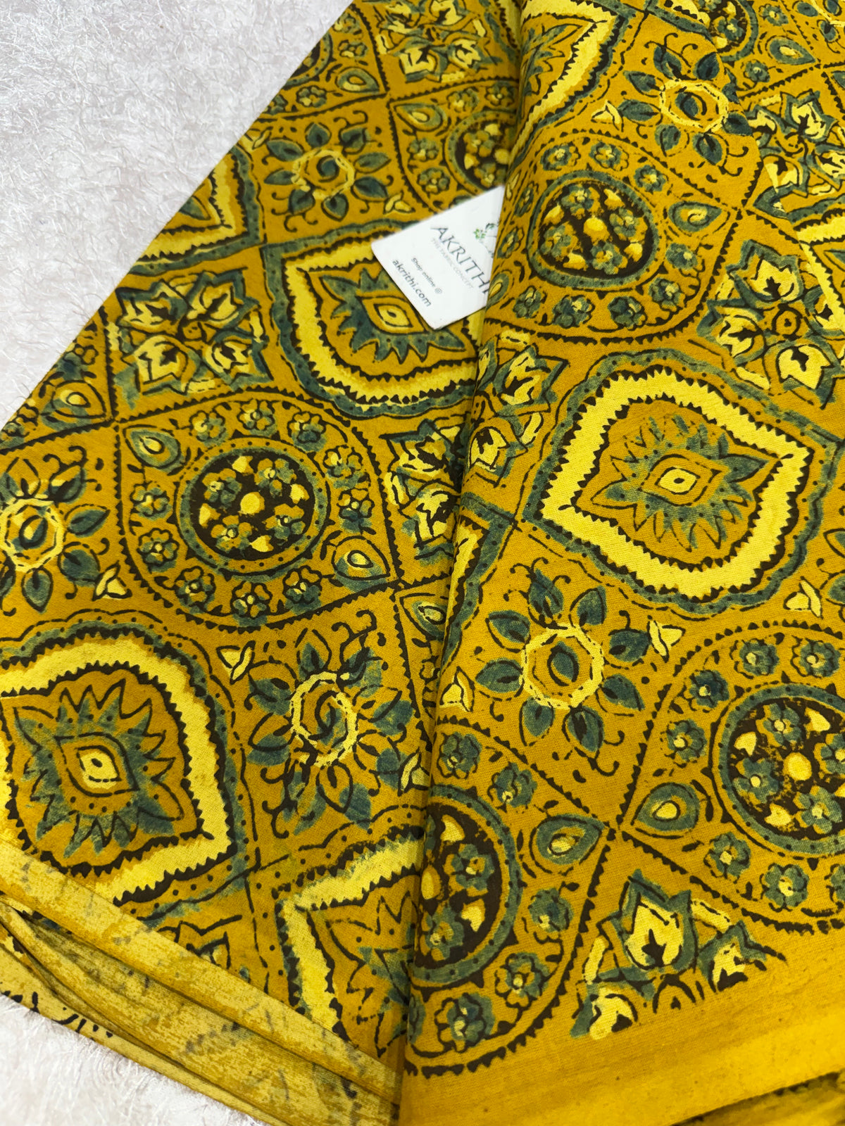 Ajrakh Hand block cotton fabric