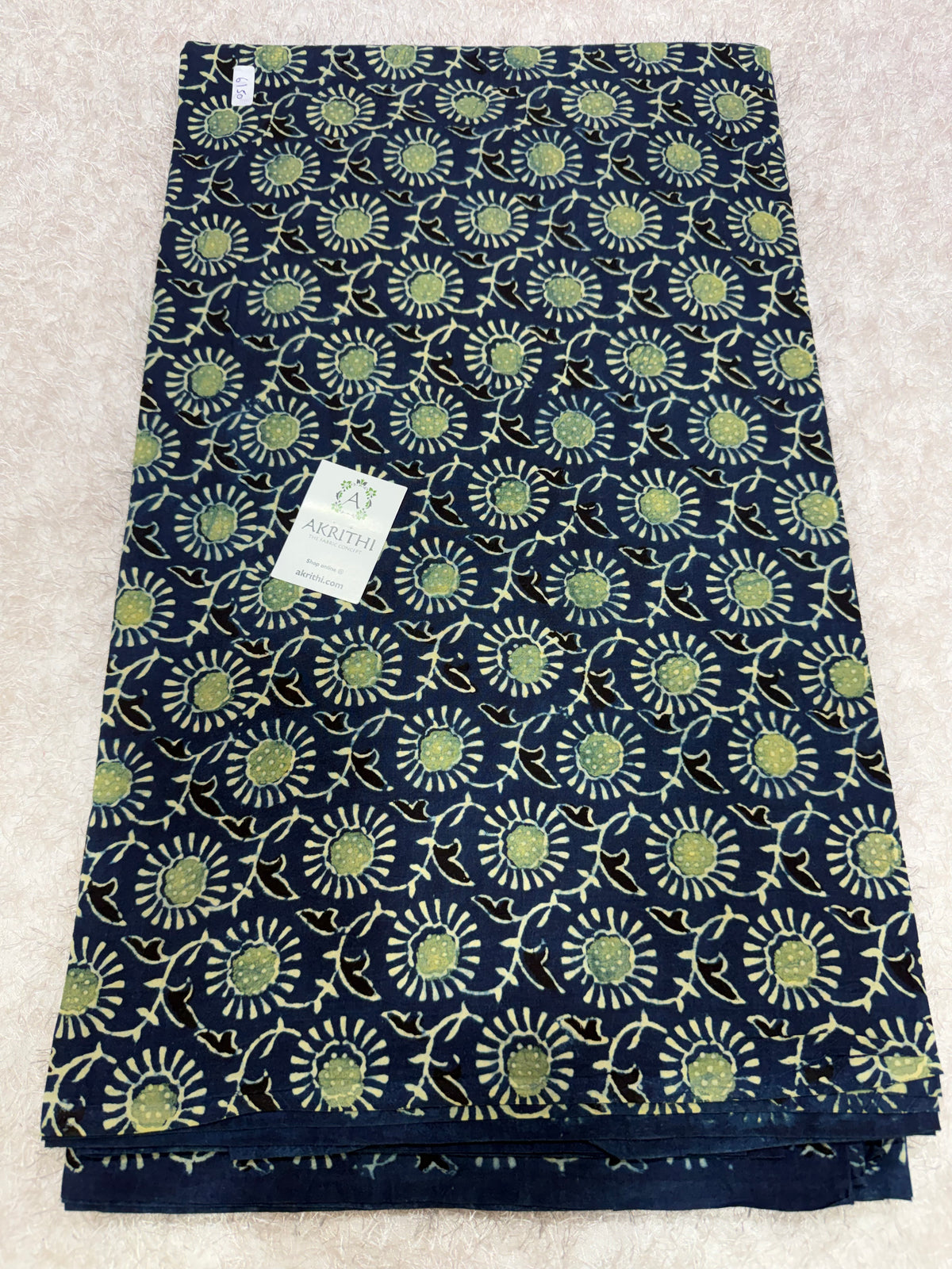 Ajrakh Hand block cotton fabric