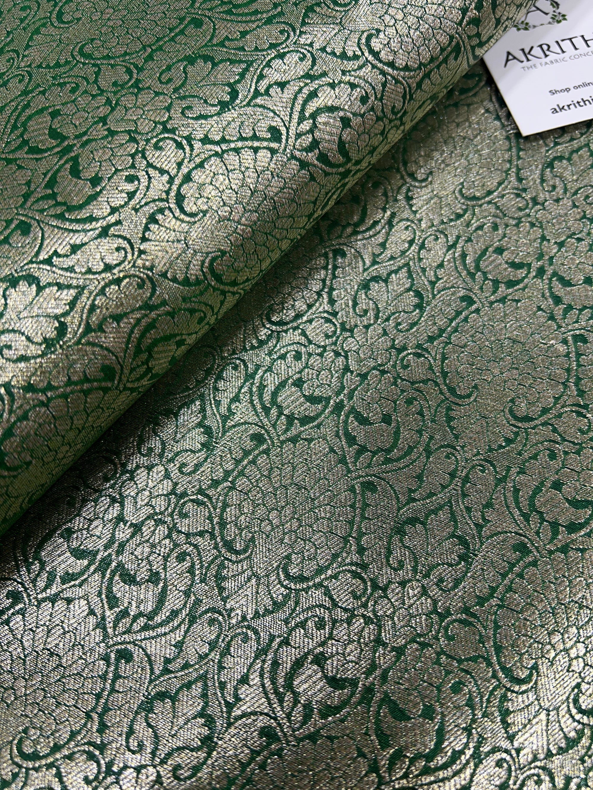 Pure Banarasi brocade fabric