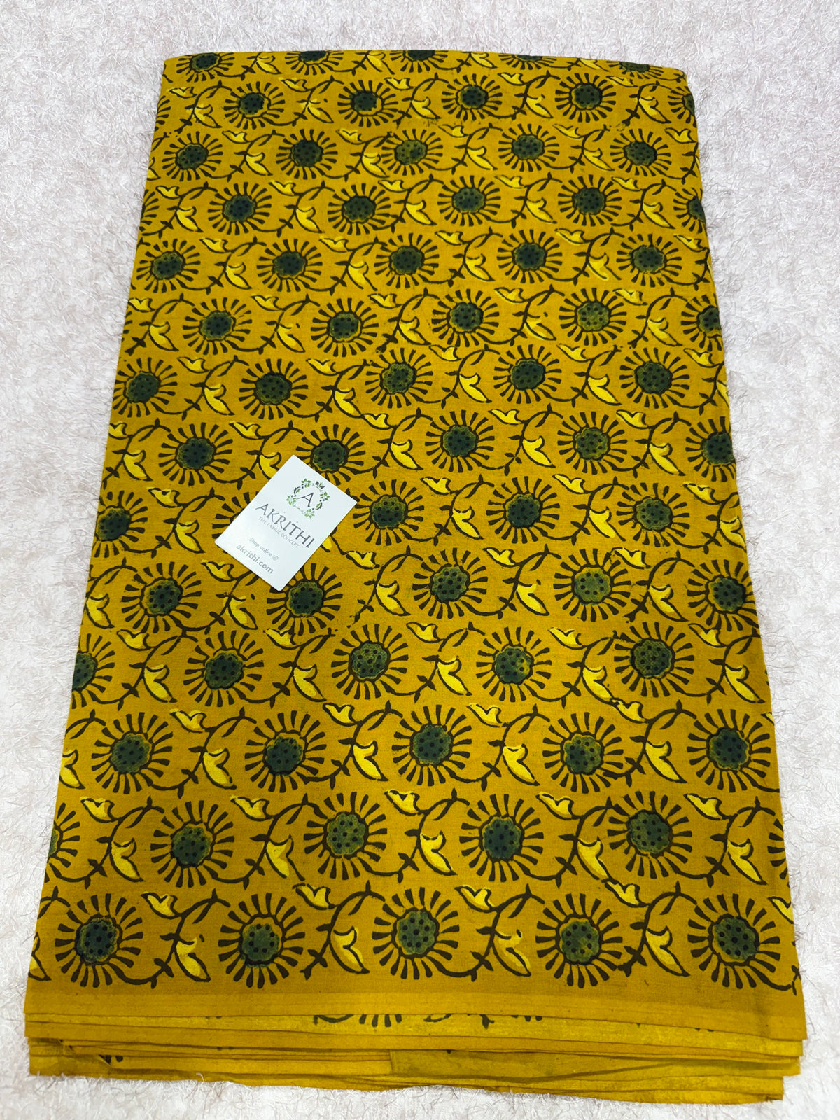 Ajrakh Hand block cotton fabric