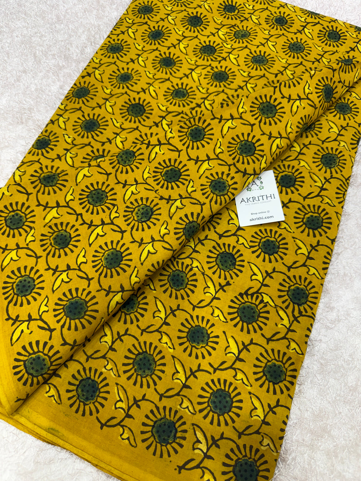 Ajrakh Hand block cotton fabric