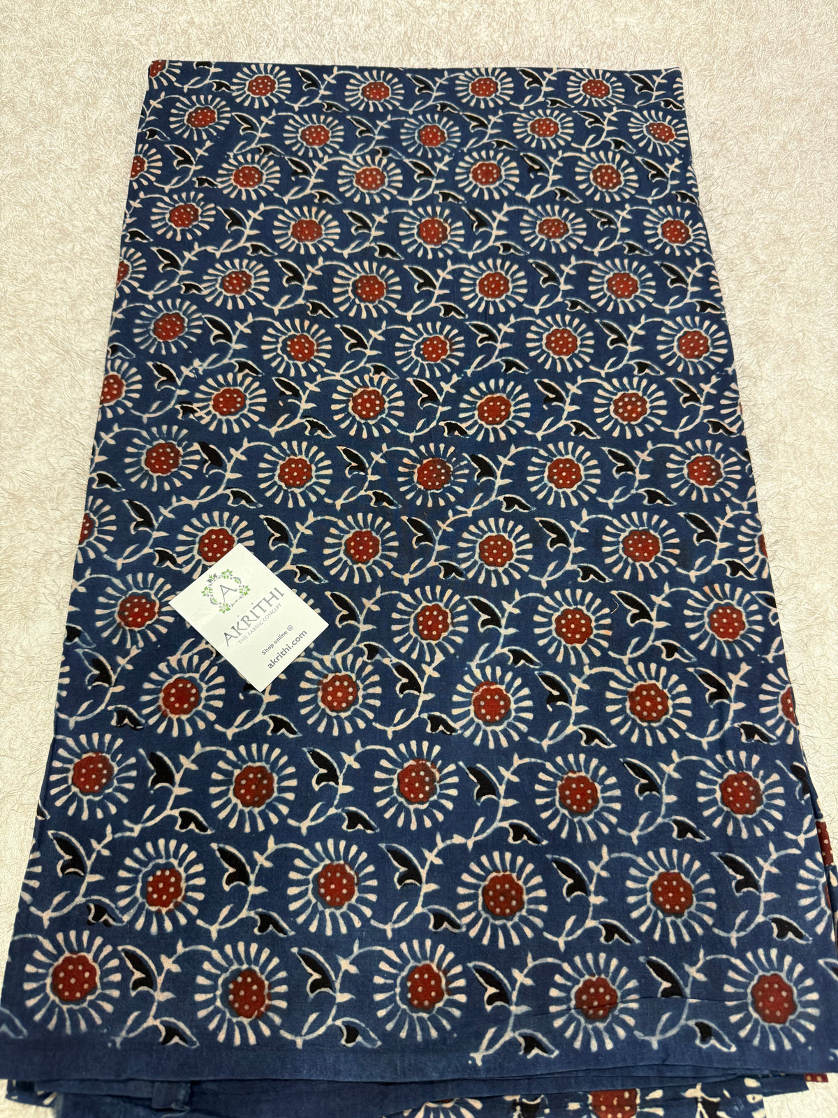 Ajrakh Hand block cotton fabric (Copy)