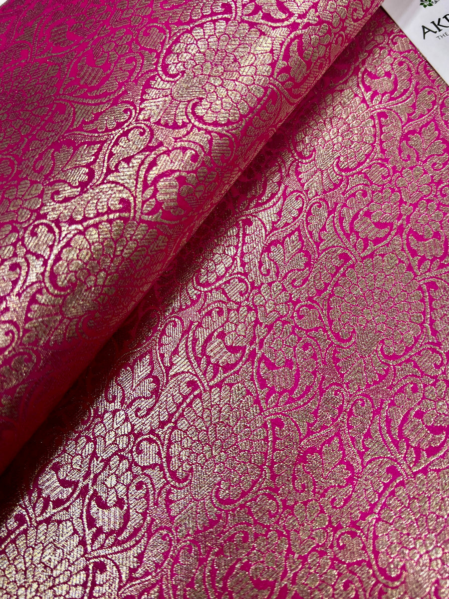 Pure Banarasi brocade fabric