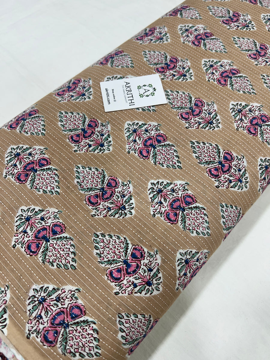 Kantha Printed pure cotton fabric