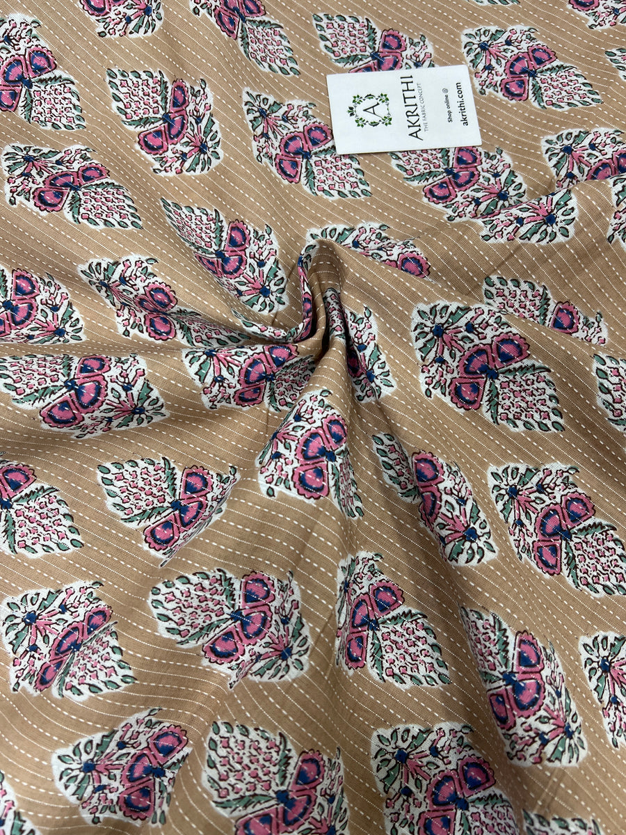 Kantha Printed pure cotton fabric