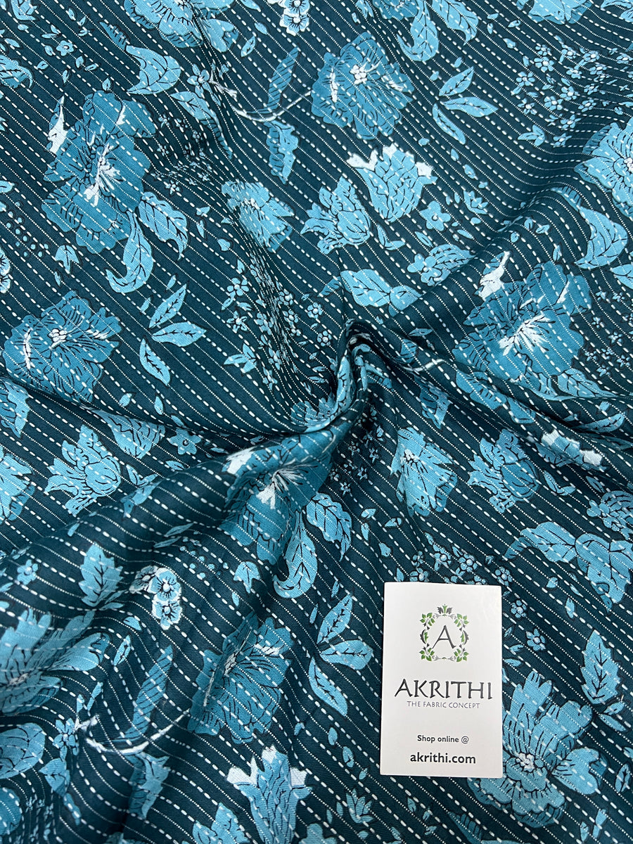 Kantha Printed pure cotton fabric