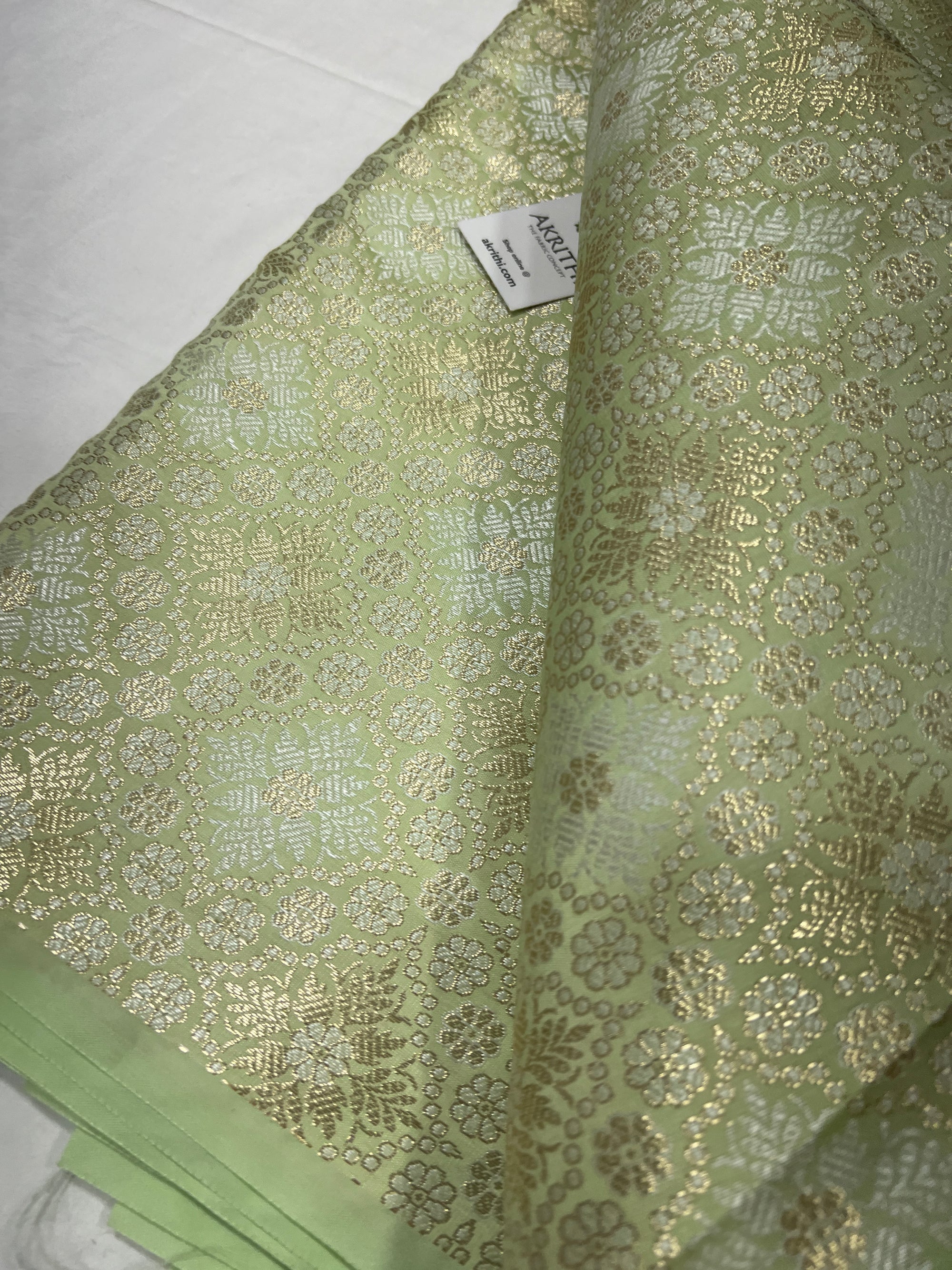 Pure Banarasi brocade fabric