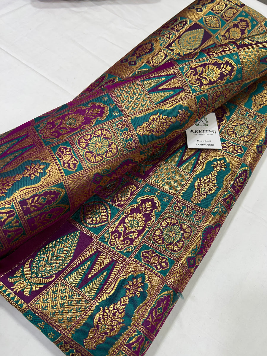 Pure Banarasi brocade fabric