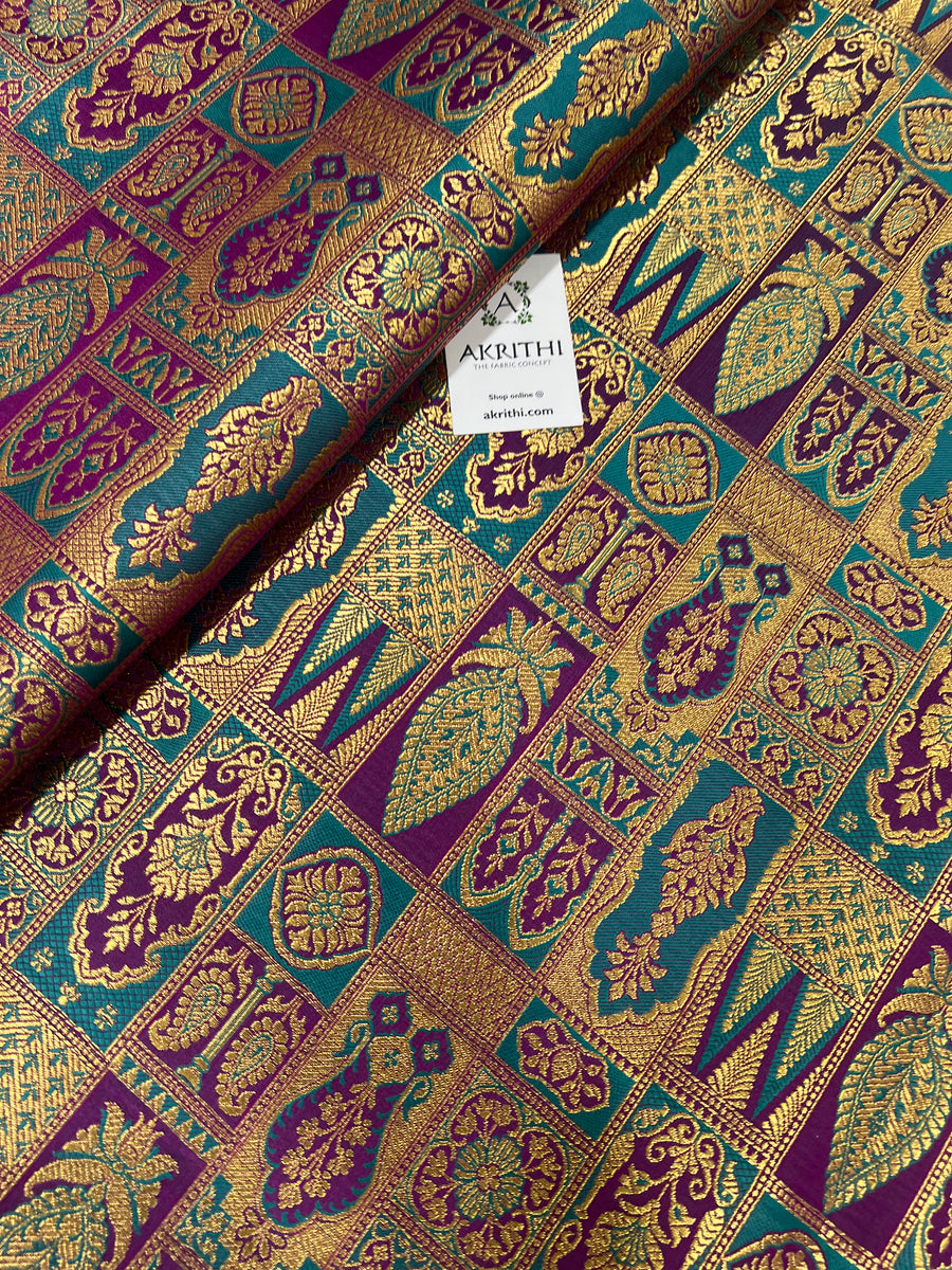 Pure Banarasi brocade fabric